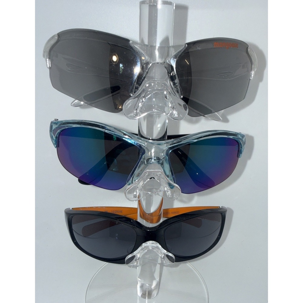 3 pair Mongoose Authentic Polarized Anti Glare Fishing Cycling Sport Sunglasses